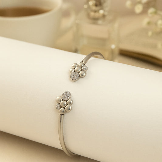 Bangle with Clustered Diamond Accents