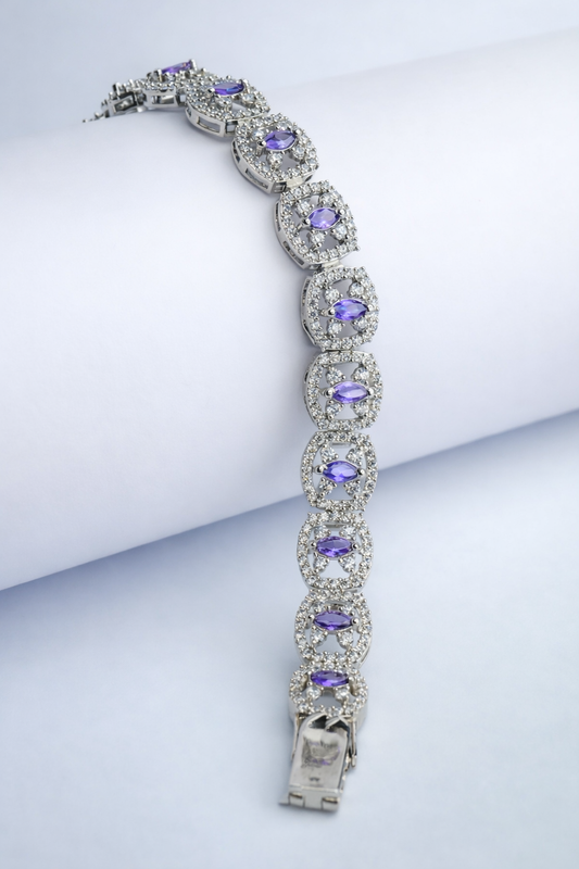 Lavender Halo Sparkle Bracelet