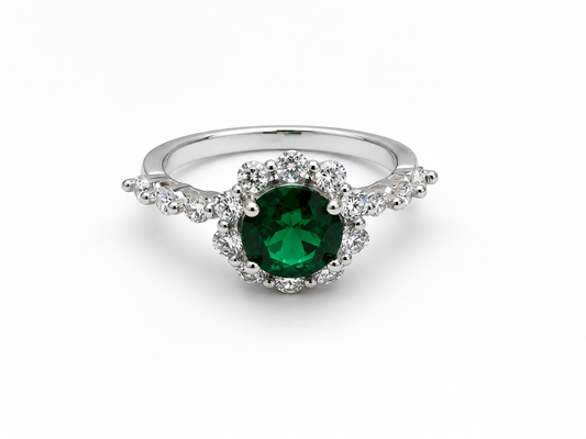 Imperial green stone Ring