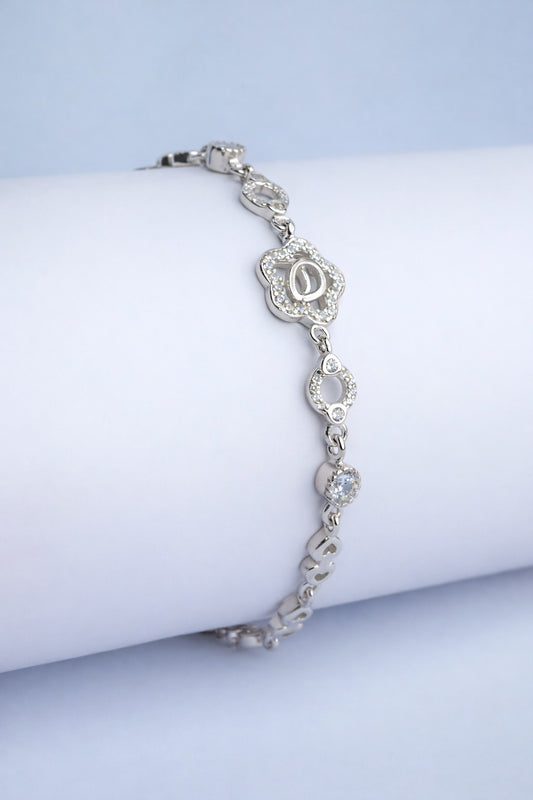 Crystal Bloom Charm Bracelet