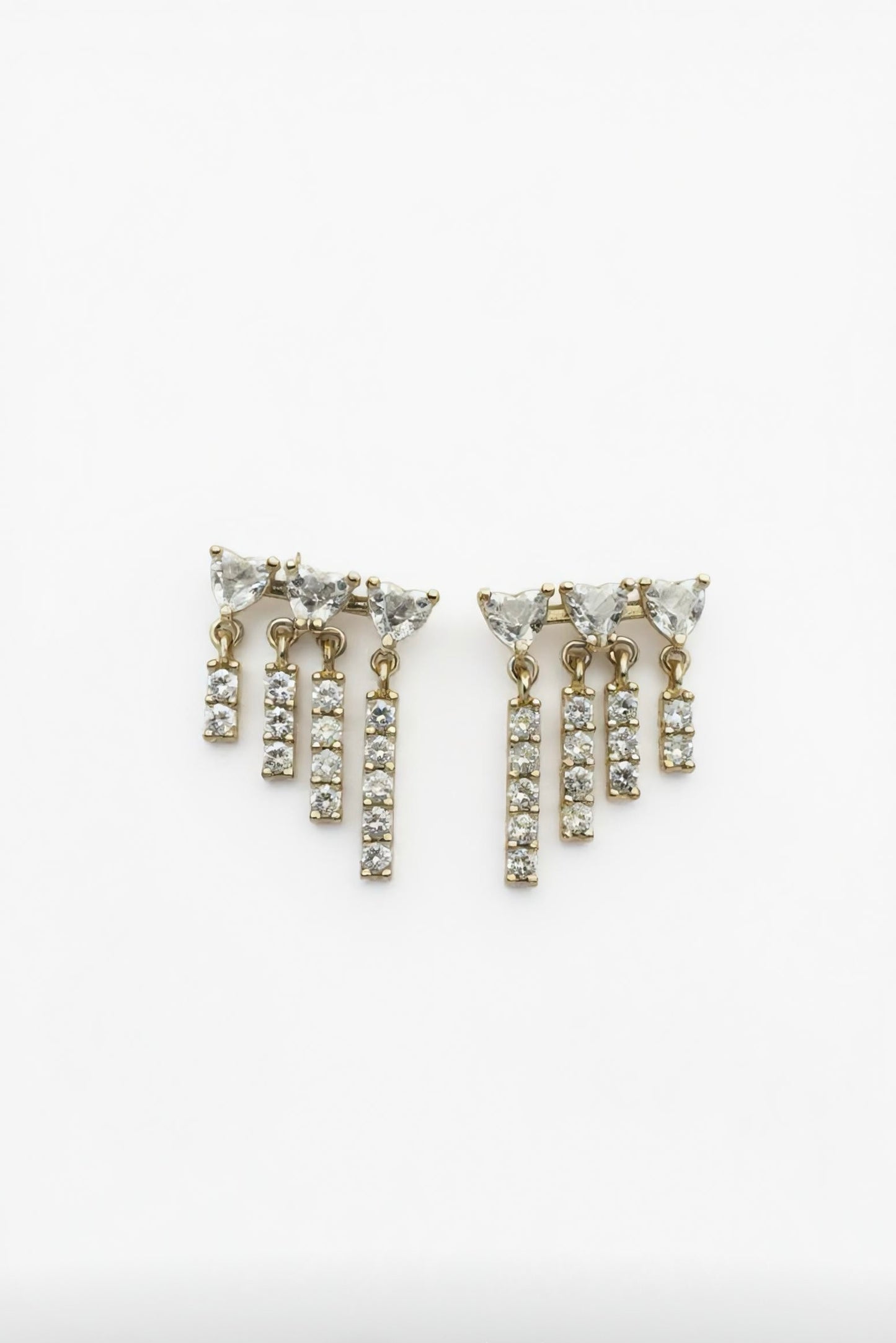 Radiant Cascade Crystal Drop Earrings