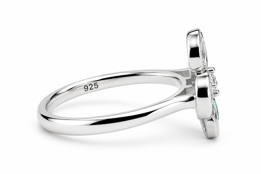 Emerald Infinity 925 Silver Ring