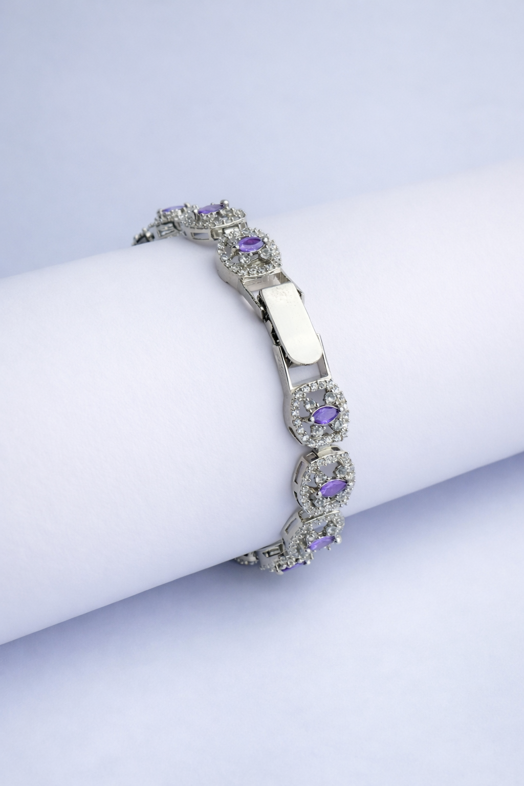 Lavender Halo Sparkle Bracelet