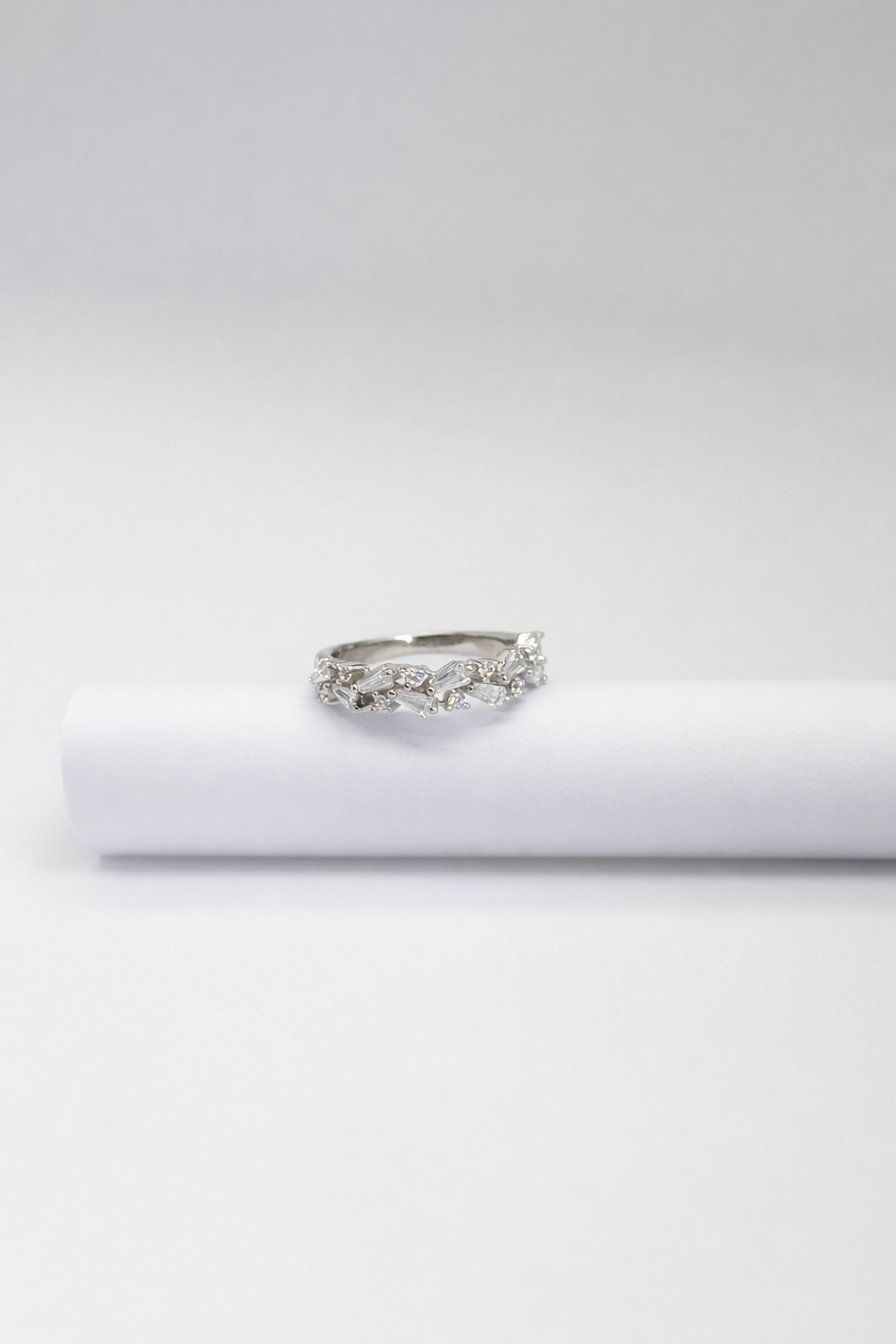 Ethereal Spark Cluster Ring – 925 Silver