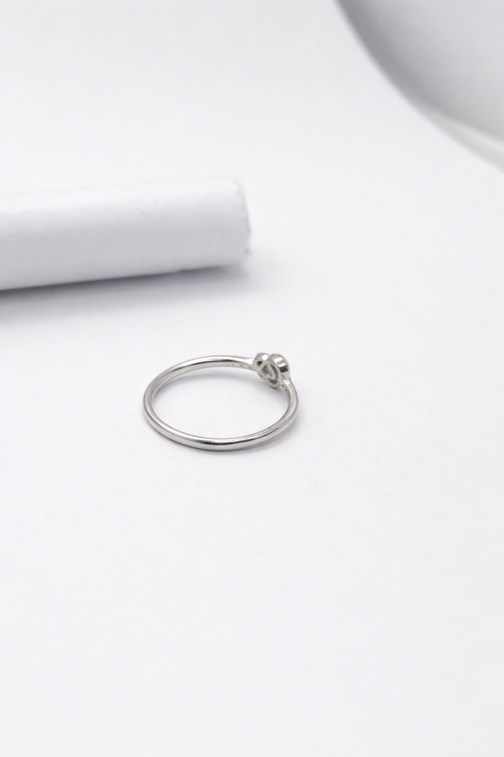 Minimal Knot Shivara Silver Ring