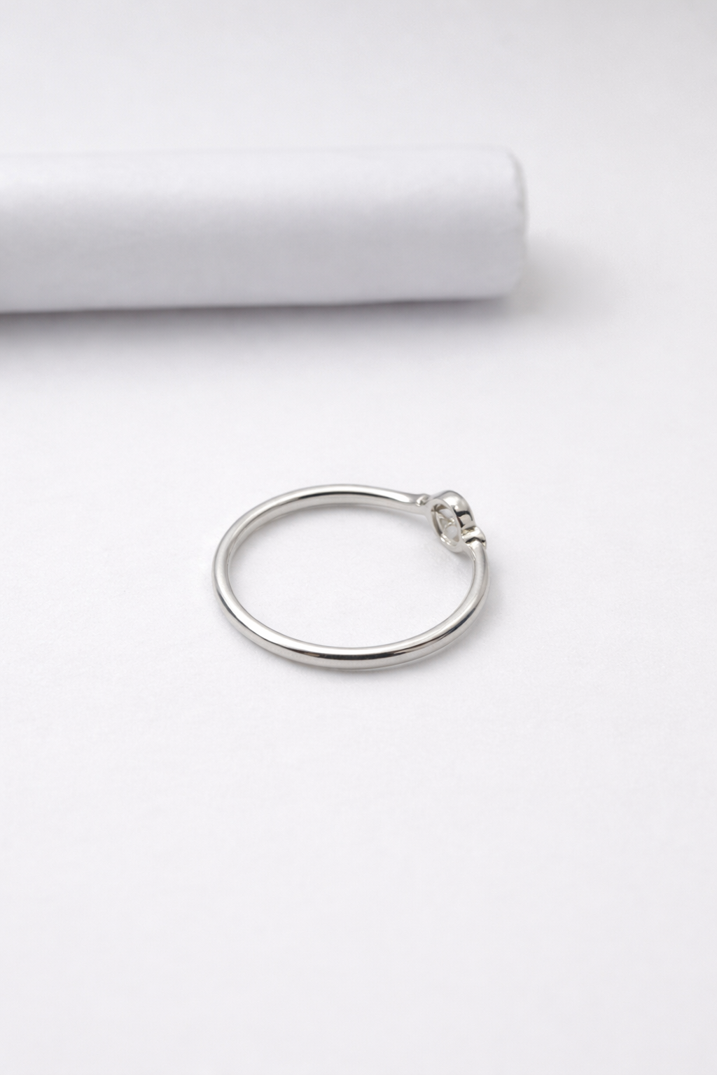 Elegant Infinity Shivara Knot Silver Ring