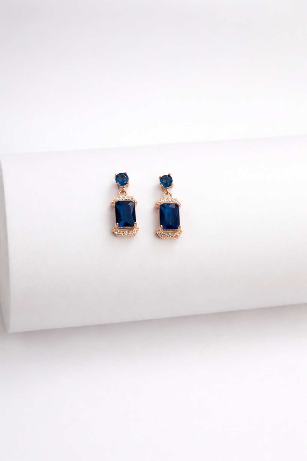 Royal Sapphire Shivara Drop Necklace Set