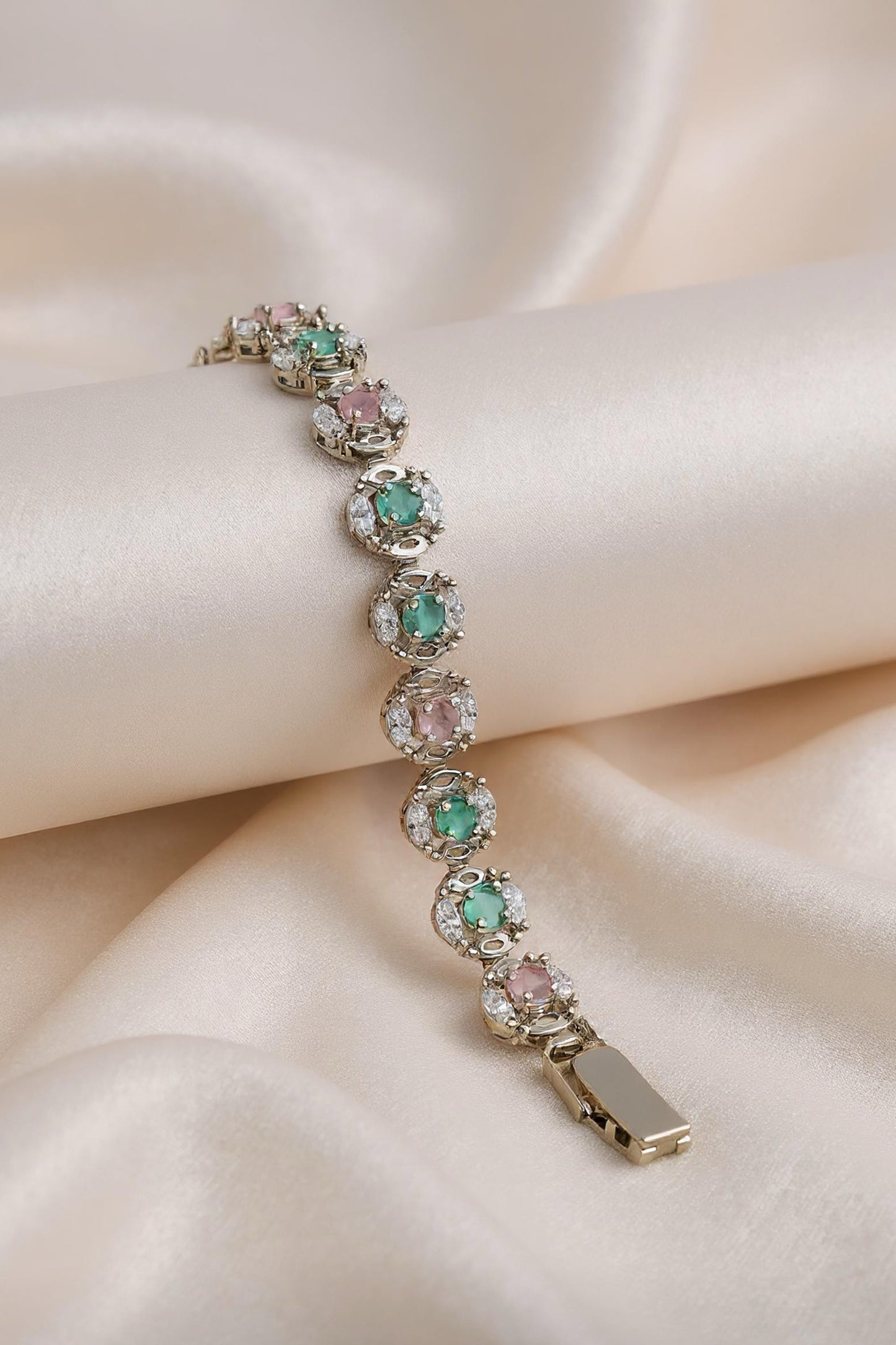 Pastel Bloom Halo Bracelet