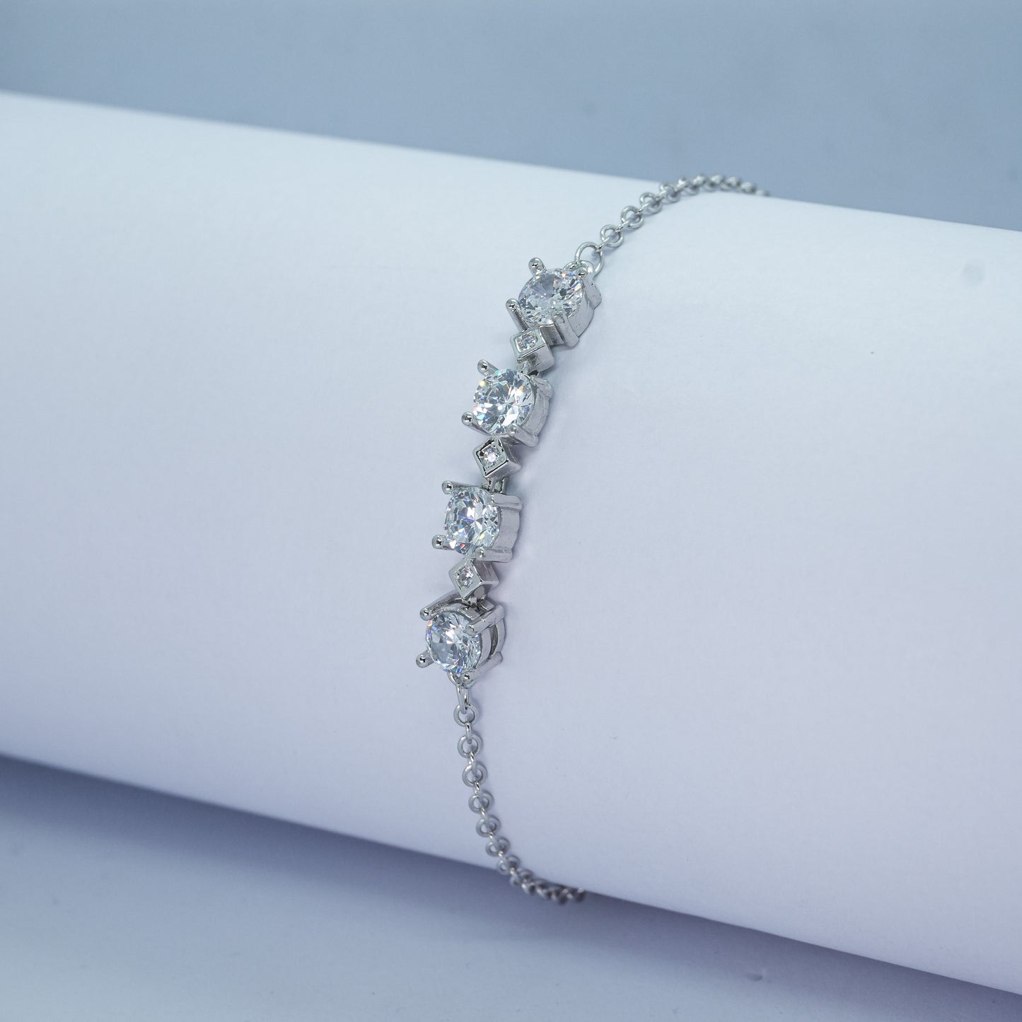 Aurora Shine Silver Bracelet