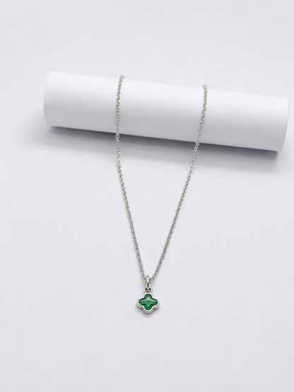 Emerald Clover Grace Pendant Necklace