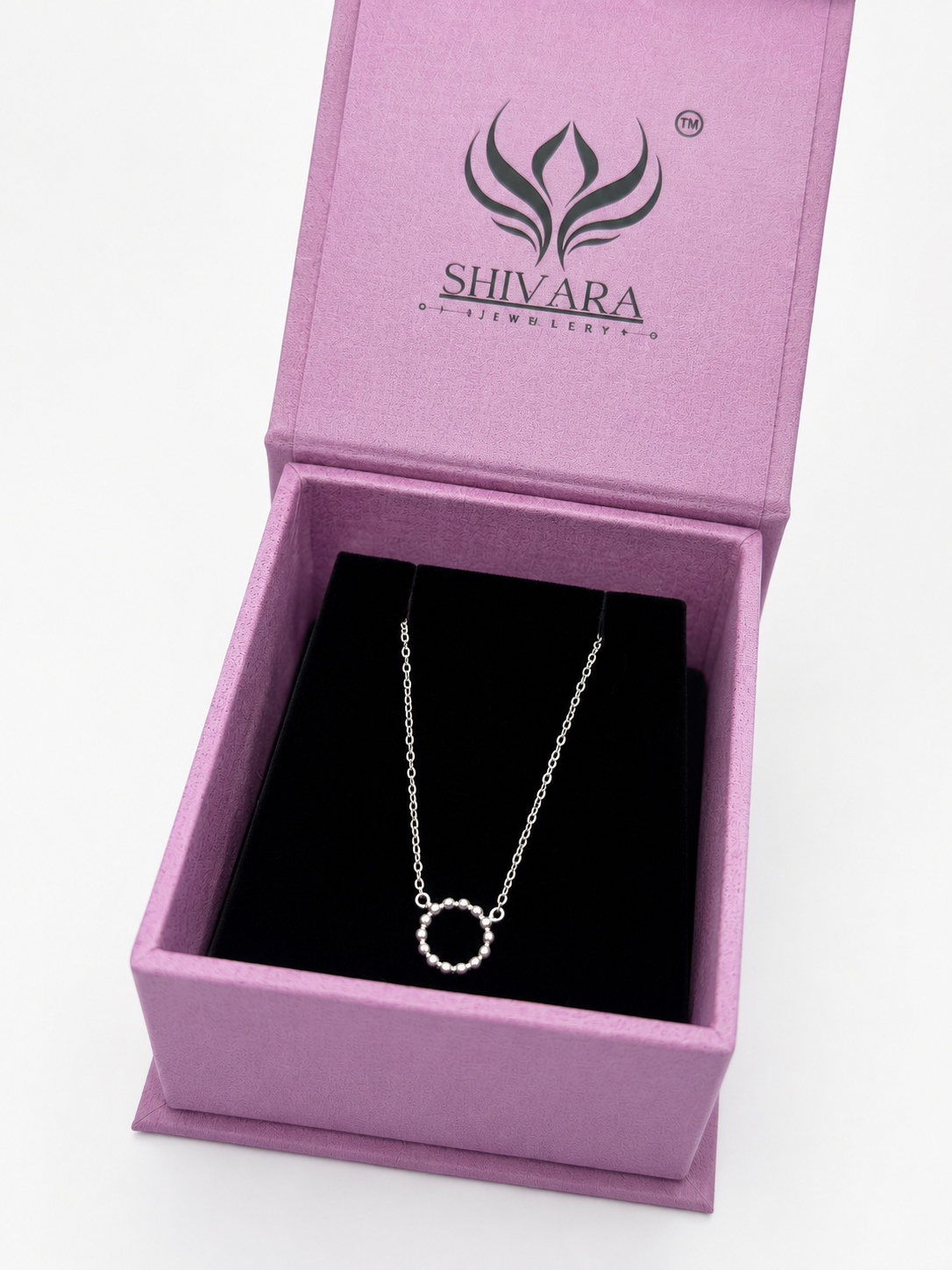 Celestial Beaded Circle Necklace