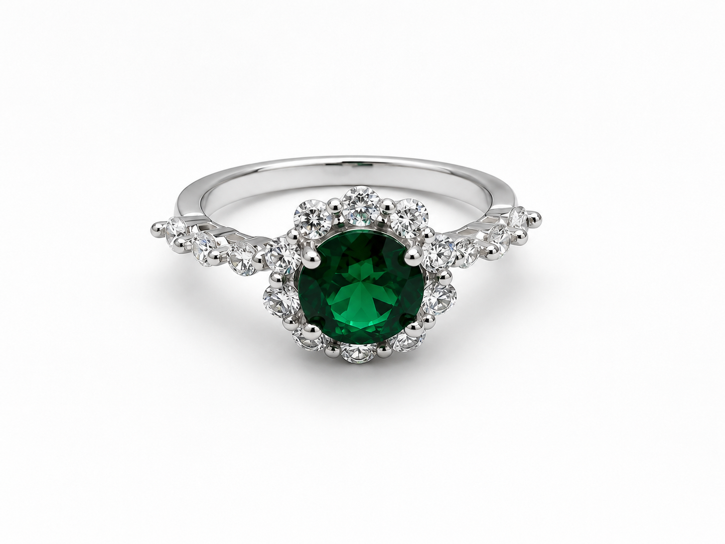 Imperial green stone Ring