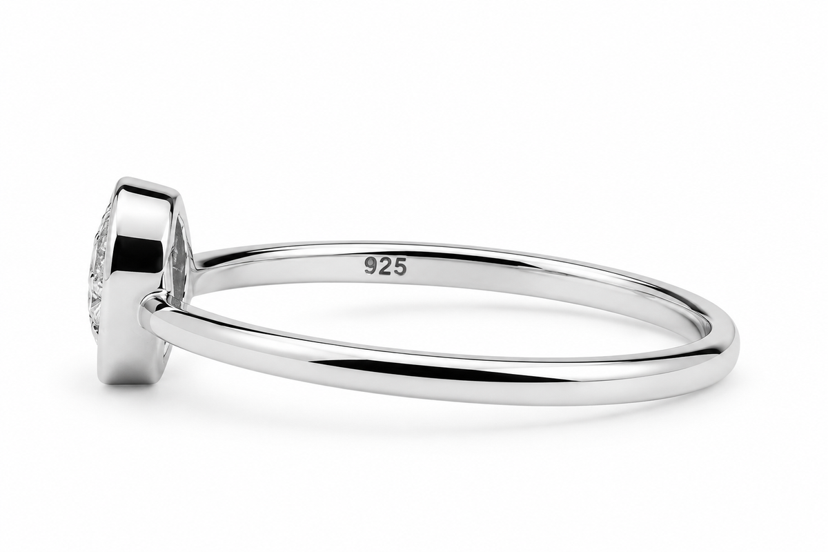 92.5 Silver Crescent Spiral Bangle