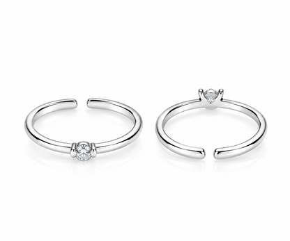 Celestial Solitaire Toe Ring