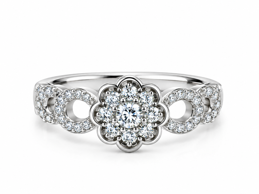 92.5 Floral Radiance Ring