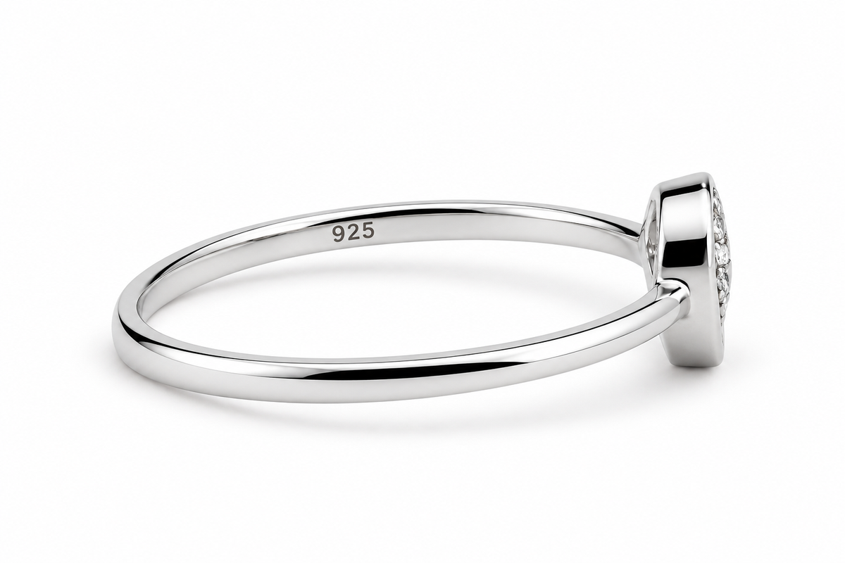 92.5 Silver Crescent Spiral Bangle