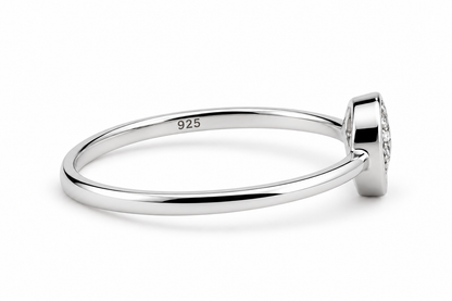 92.5 Silver Crescent Spiral Bangle