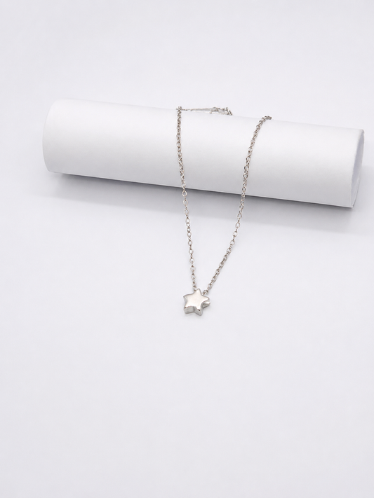 Celestial Star Silver Necklace