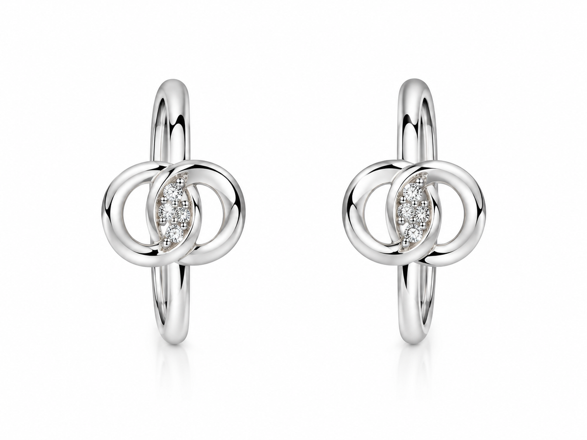 Celestial Loop Silver Toe Ring