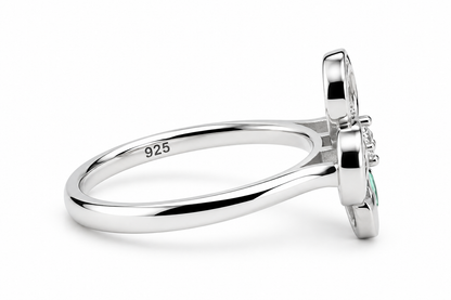 Emerald Infinity 925 Silver Ring