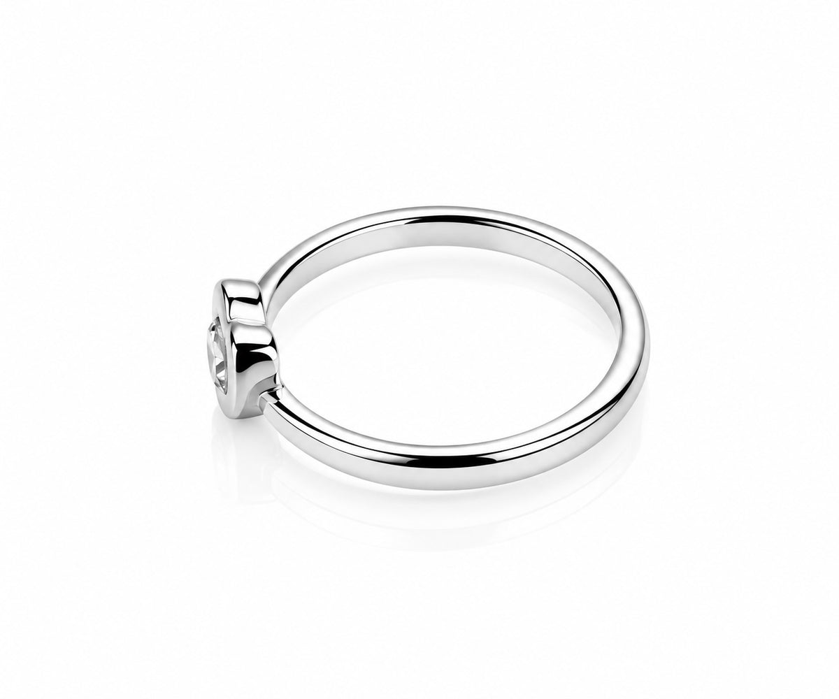 Double Heart Embrace 925 Silver Ring
