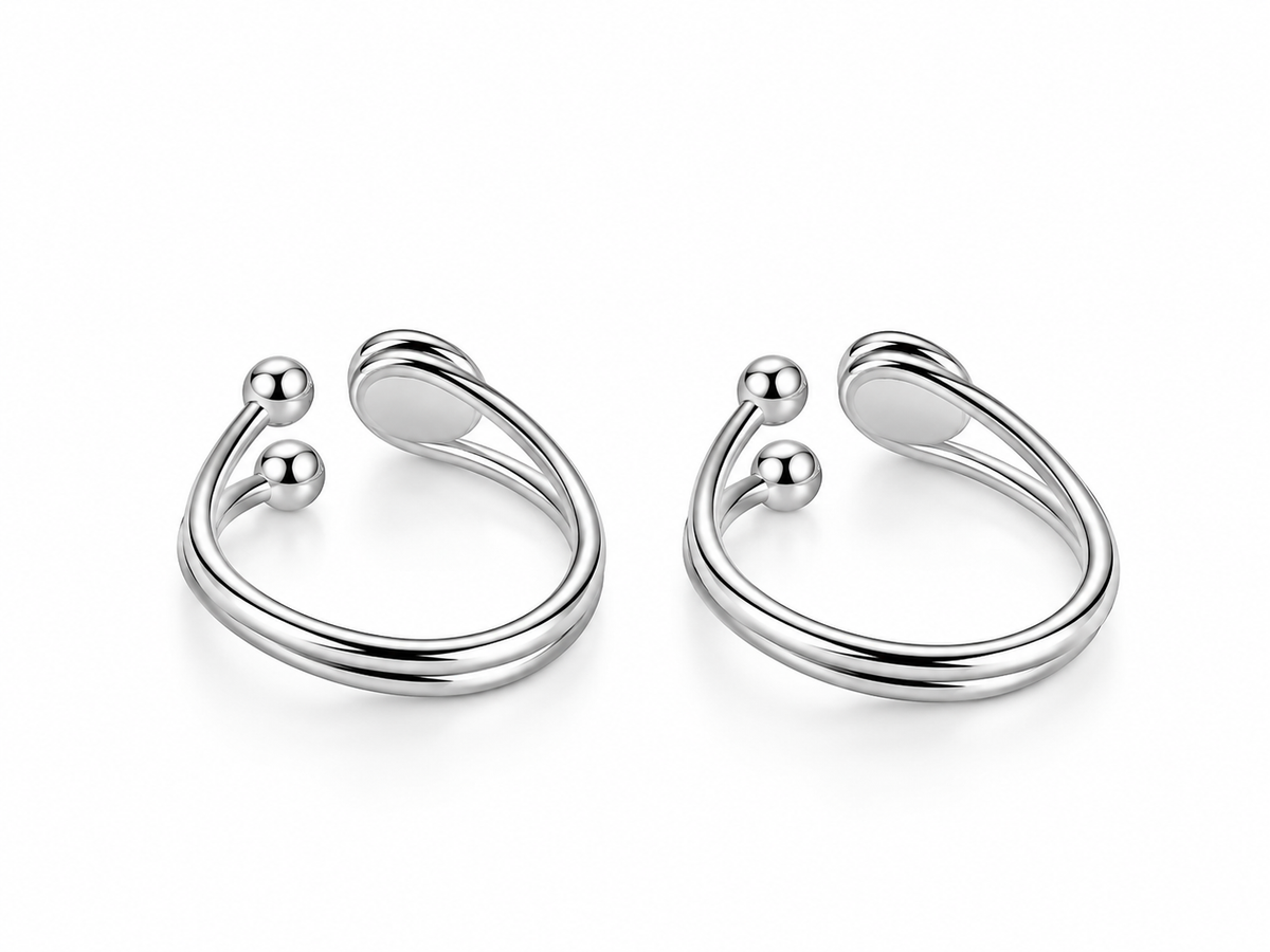 Azure Bloom Adjustable Toe Ring