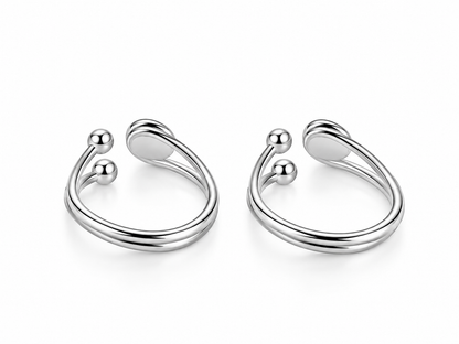 Azure Bloom Adjustable Toe Ring