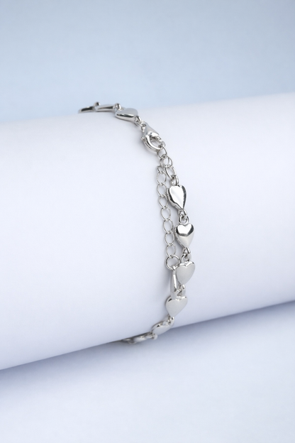 Shining Heart Charm Bracelet
