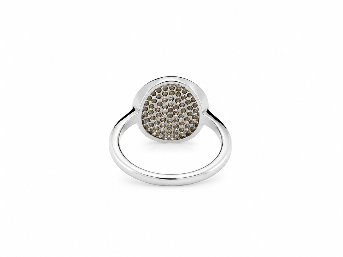 Rose Gold Halo 925 Silver Ring