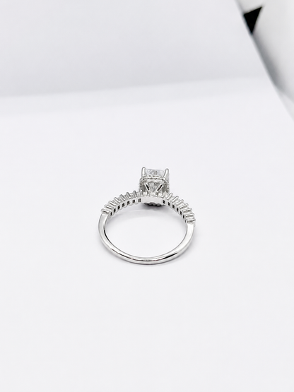 Radiant Majesty Emerald Cut Ring