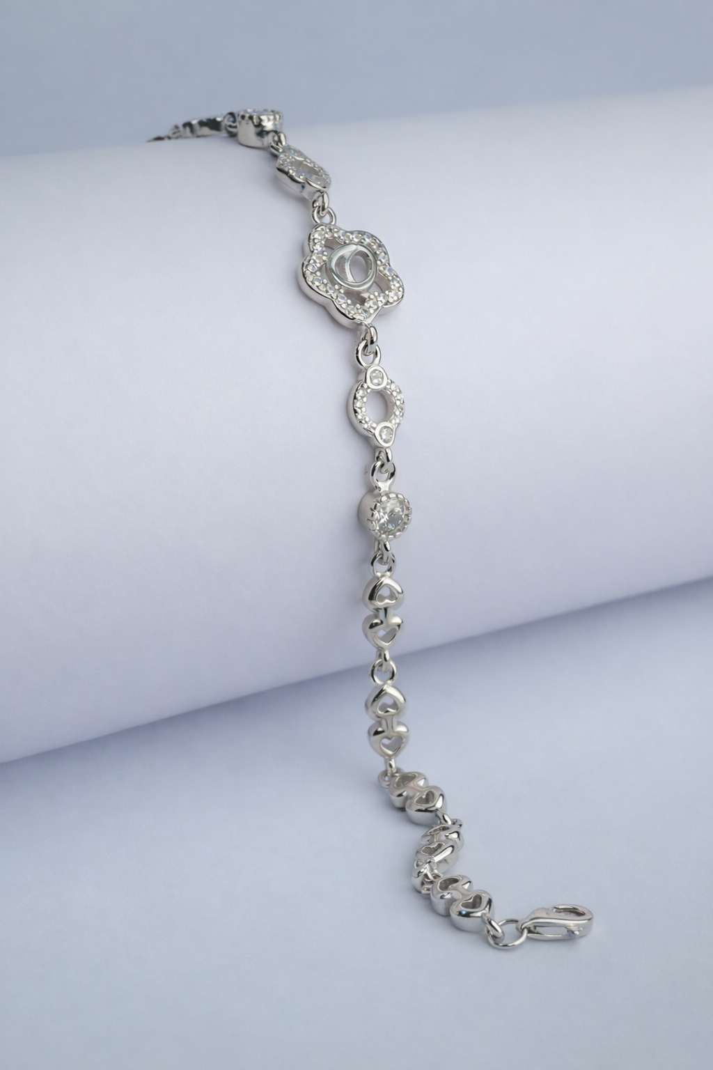 Crystal Bloom Charm Bracelet