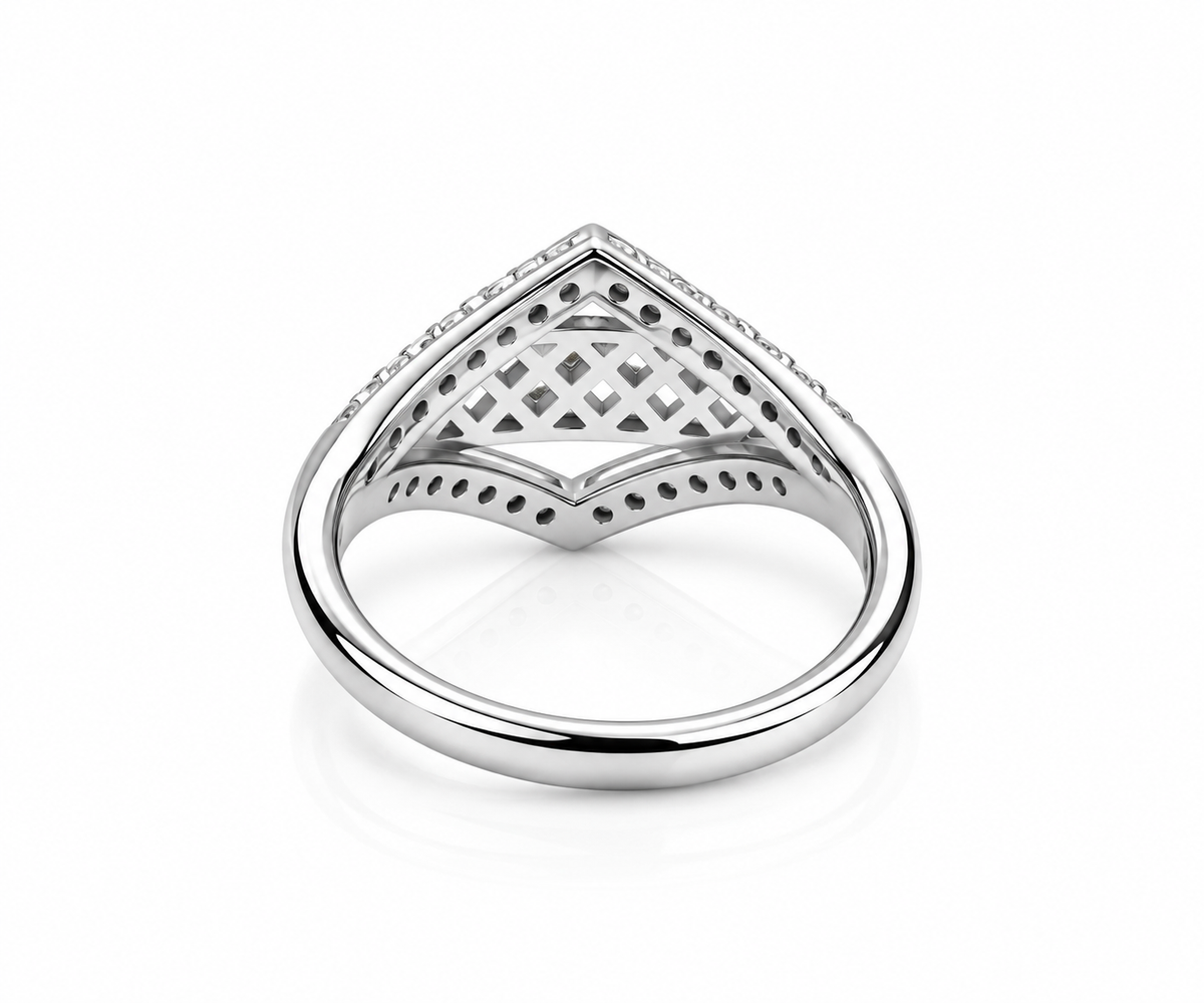 Regal Diamond-Lattice 925 Ring
