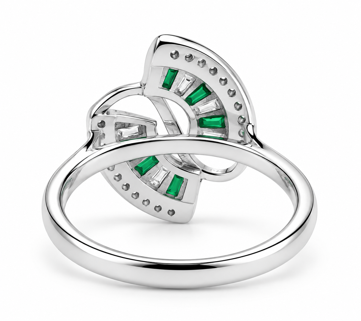 Emerald Infinity 925 Silver Ring