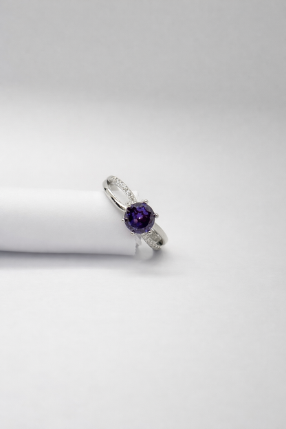 Royal Violet Spark Ring