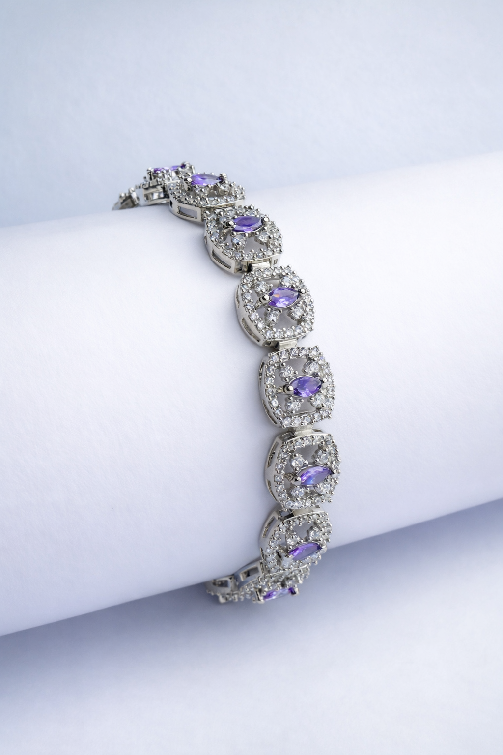 Lavender Halo Sparkle Bracelet