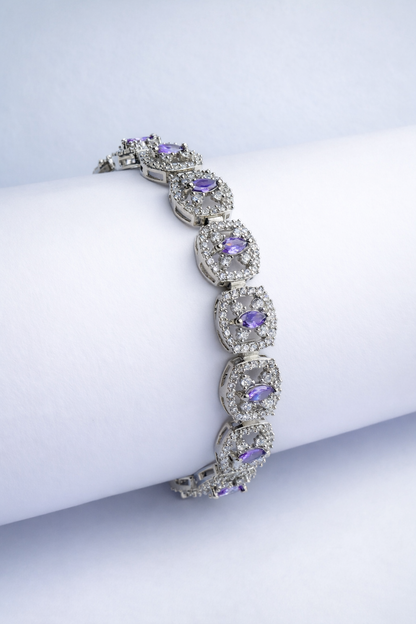 Lavender Halo Sparkle Bracelet