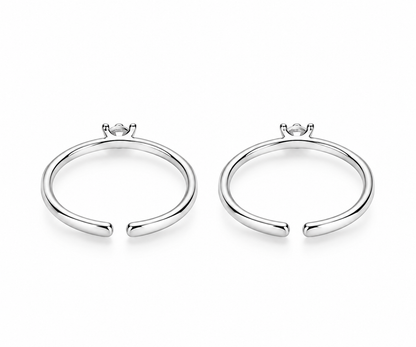 Celestial Solitaire Toe Ring