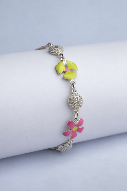 Vibrant Bloom Floral Bracelet