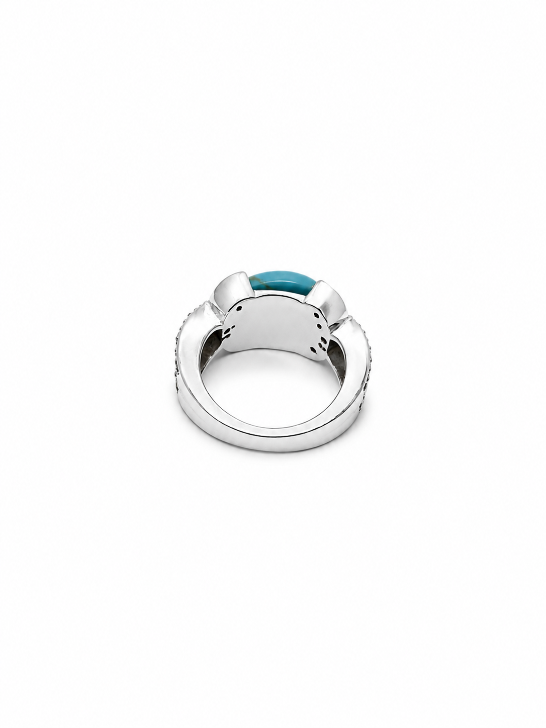 Turquoise Elegance Crisscross Ring