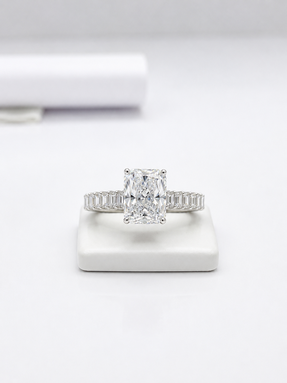 Radiant Majesty Emerald Cut Ring