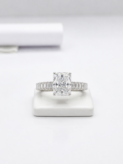 Radiant Majesty Emerald Cut Ring
