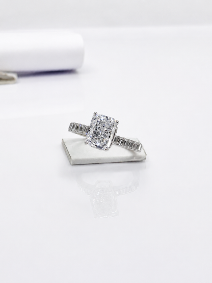 Radiant Majesty Emerald Cut Ring