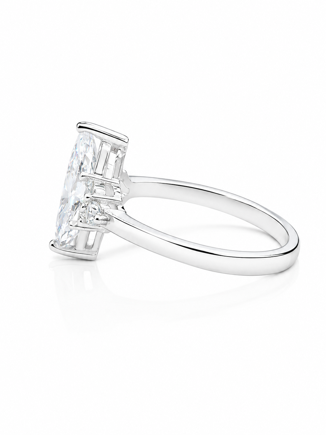 92.5 Sterling Silver Marquise Radiance Rin