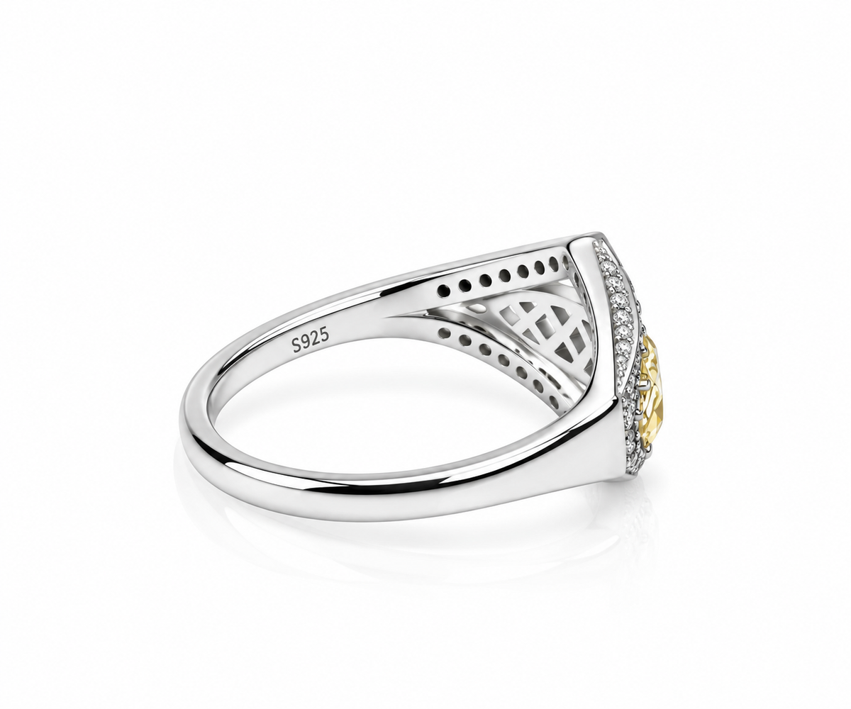 Regal Diamond-Lattice 925 Ring