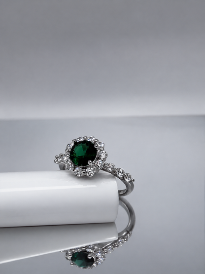 Imperial green stone Ring