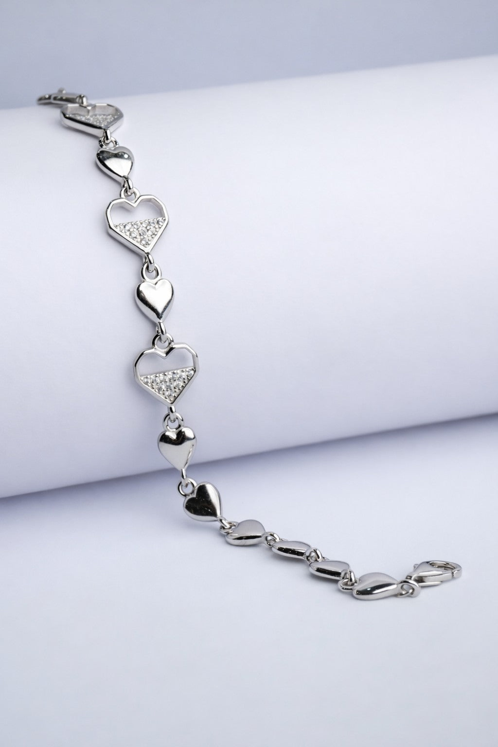 Shining Heart Charm Bracelet