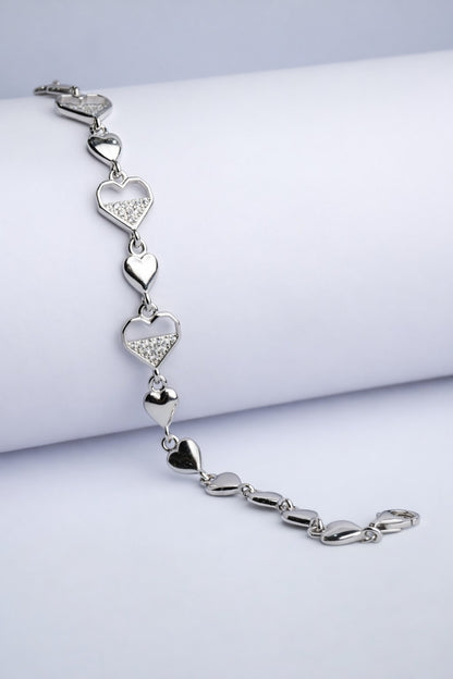 Shining Heart Charm Bracelet