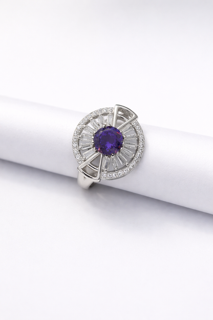 Midnight Halo Radiance Ring