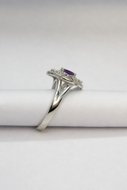 Midnight Halo Radiance Ring