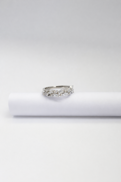 Ethereal Spark Cluster Ring – 925 Silver